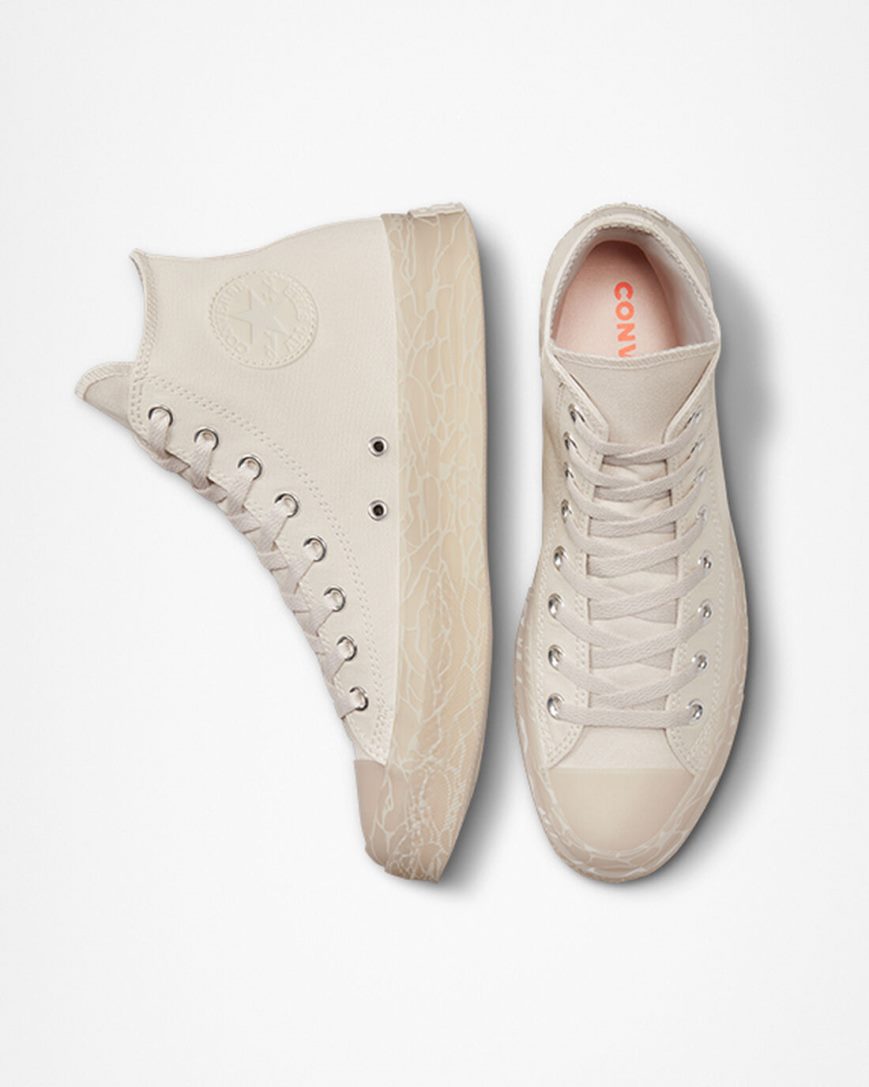 Dámské Boty Vysoké Converse Chuck Taylor All Star CX Tonal Bark Béžový | CZ C31TL98